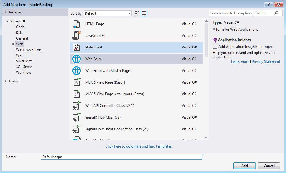webforms and style sheet